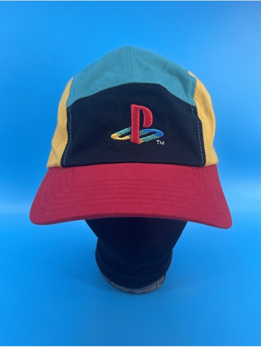 PlayStation Colorblock Strapback Hat Cap PS Logo NWT One Size Licensed